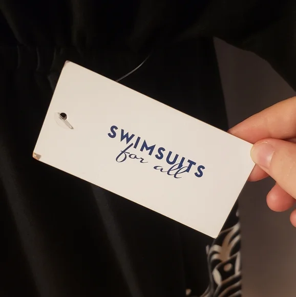 Swimsuits For All Black And Silver Cover Up NWT - Picture 3 of 8